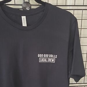NEW. Goo Goo Dolls Local Crew Black T's